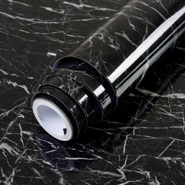 Self-Adhesive Kitchen Marble Sheet Waterproof Heat Resistant Wall 40 x 200cm