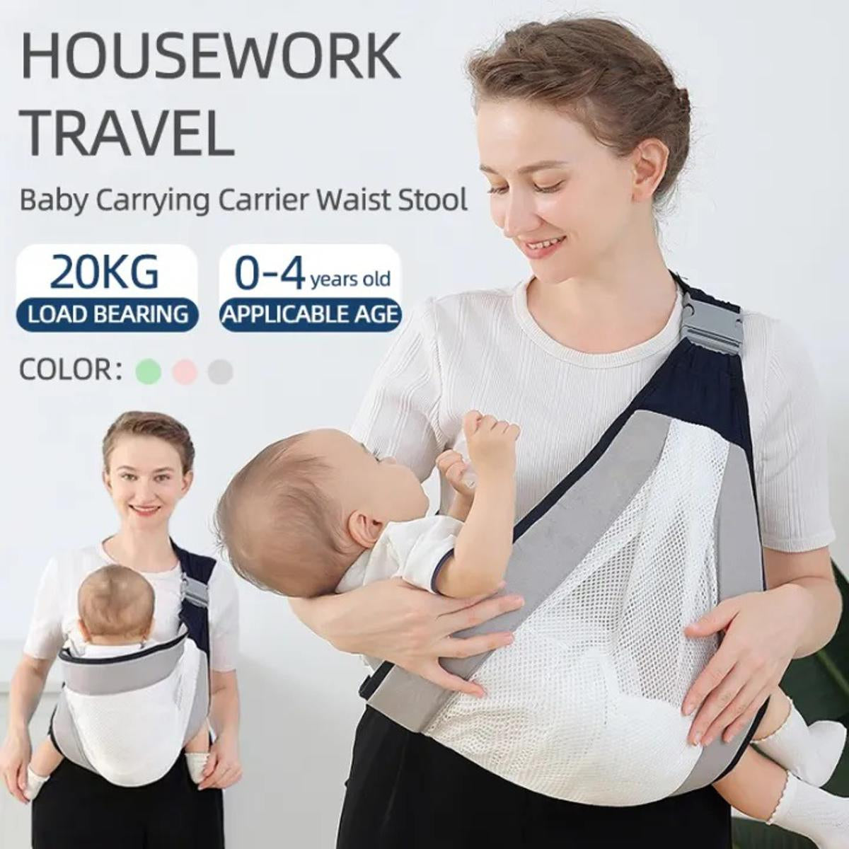Ergonomic Baby Carrier Belt | Breathable Hip Seat Sling for Newborns & Toddlers