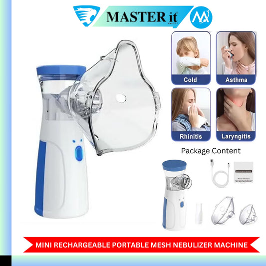 Mesh Nebulizer Machine for Kids & Adults | Portable Silent Nebulizer for Asthma & Breathing