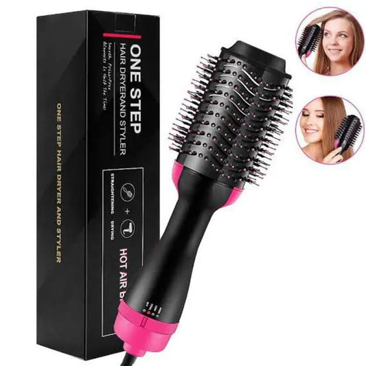 One Step Hair Dryer & Volumizer | 3 in 1 Hot Air Brush for Straightening, Curling & Drying