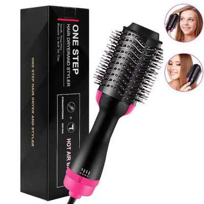 One Step Hair Dryer & Volumizer | 3 in 1 Hot Air Brush for Straightening, Curling & Drying