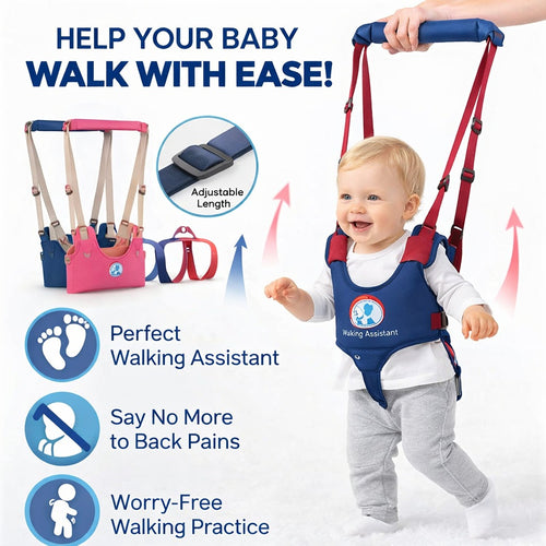 Baby Walker Helper Belt | Anti-Fall Toddler Walking Assistant | Baby First Steps Safety Strap for Boys & Girls