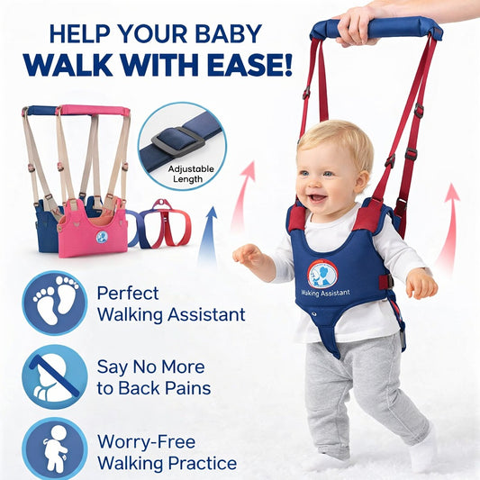 Baby Walker Helper Belt | Anti-Fall Toddler Walking Assistant | Baby First Steps Safety Strap for Boys & Girls