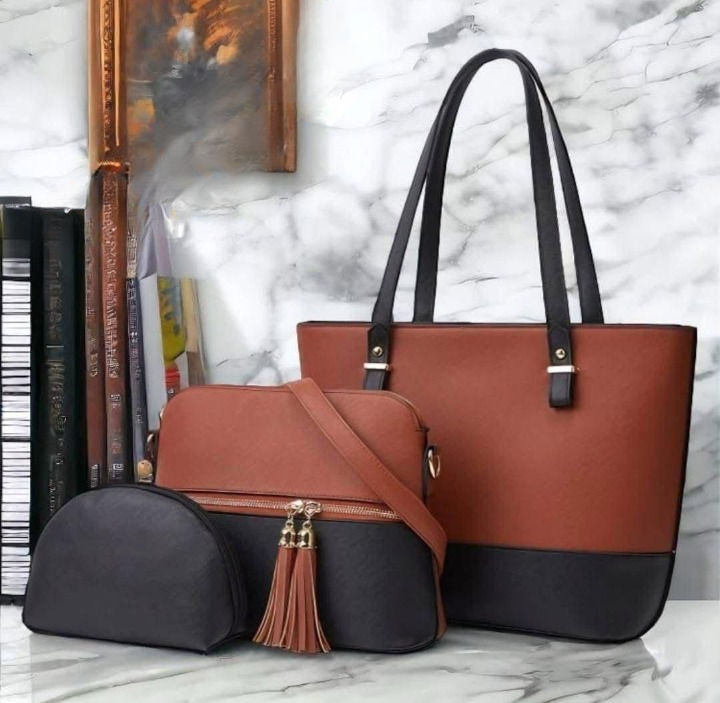 3 Piece Tote Handbag Elegant Design Premium Quality Smooth Finish Easy Carry For Daily Fashion Needs -