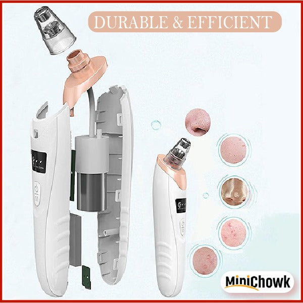 5 in 1 Derma Suction Blackhead Remover | Electric Pore Vacuum & Acne Cleaner for Face