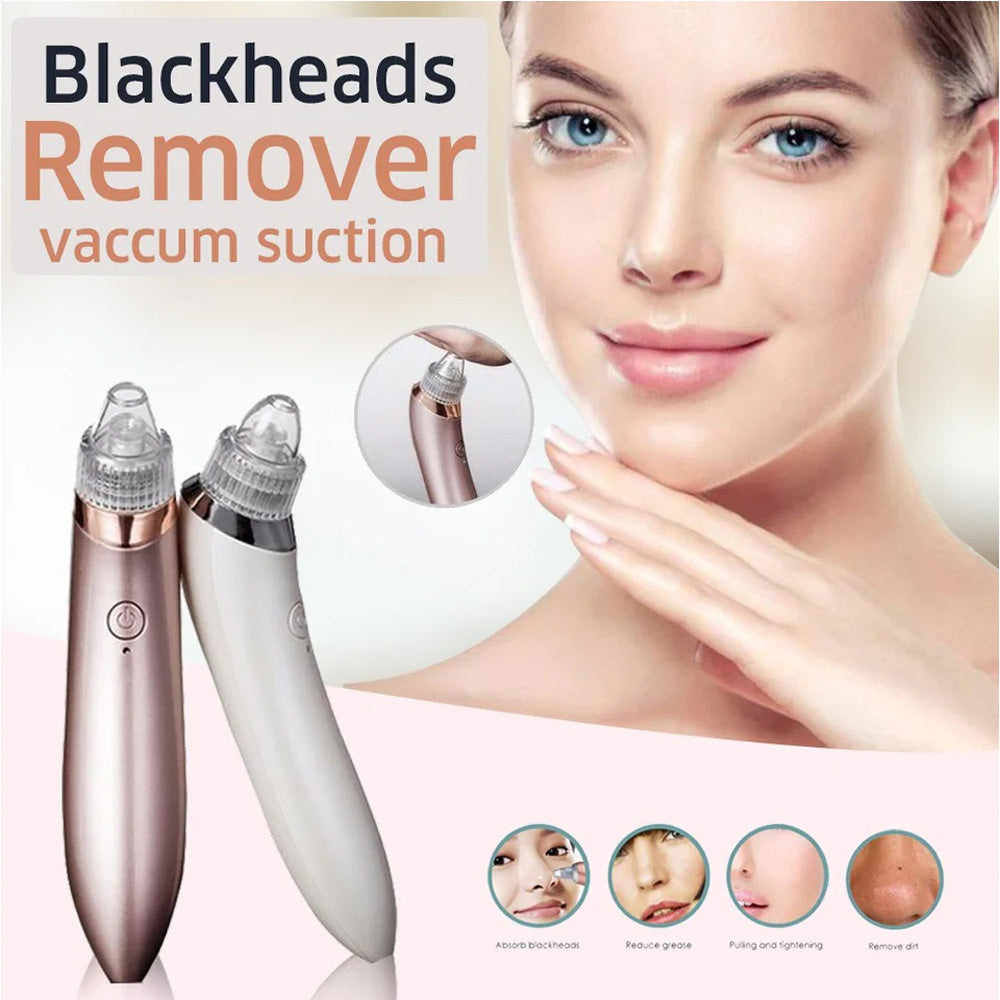 5 in 1 Derma Suction Blackhead Remover | Electric Pore Vacuum & Acne Cleaner for Face