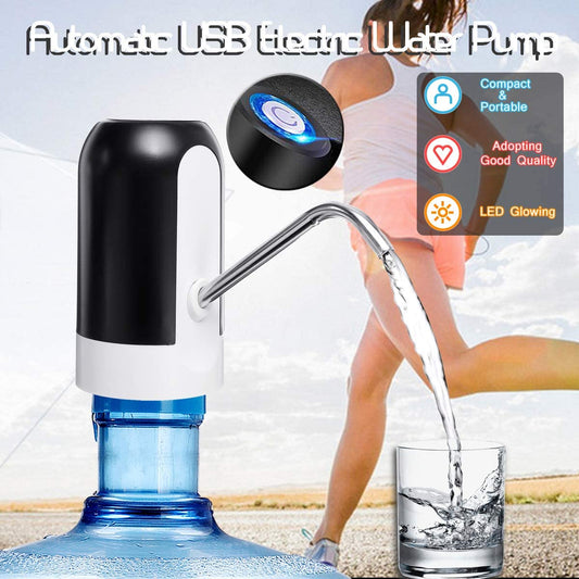 USB Rechargeable Electric Water Pump Dispenser | Portable Water Bottle Pump for Home & Office