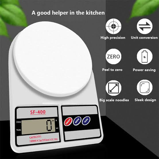 Digital Kitchen Weight Scale | High Precision Food Measuring Scale for Cooking & Baking