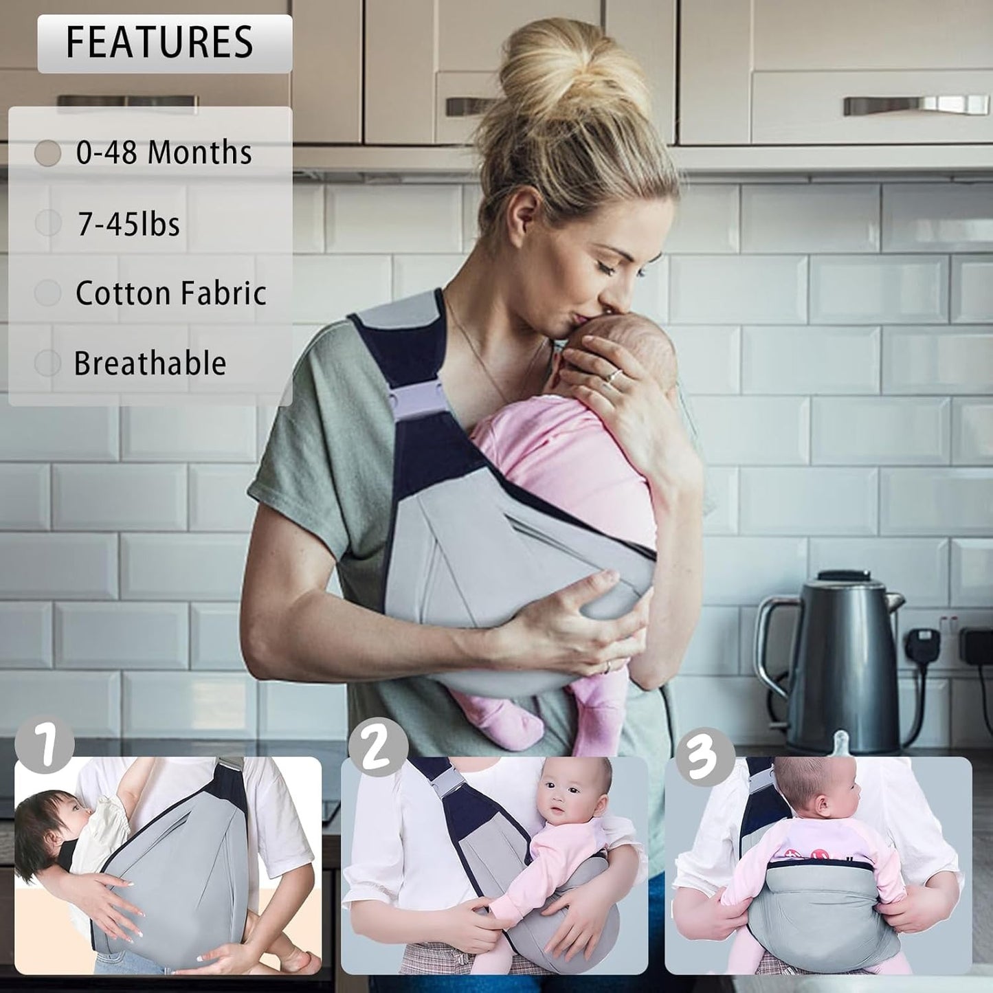 Ergonomic Baby Carrier Belt | Breathable Hip Seat Sling for Newborns & Toddlers