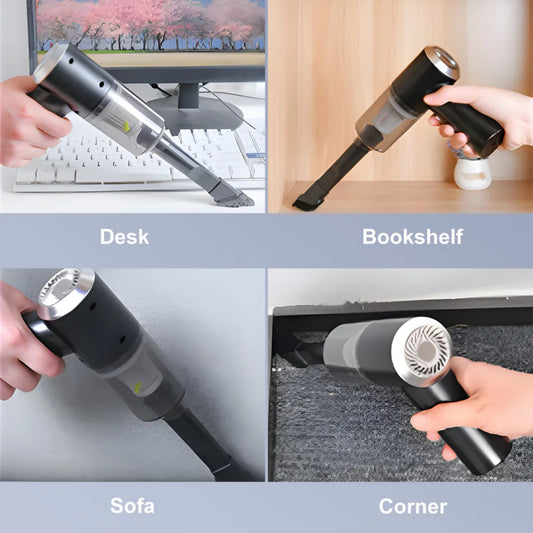 Car Vacuum Cleaner | 3-in-1 Wireless Handheld Vacuum & Air Blower for Car, Home & Laptop