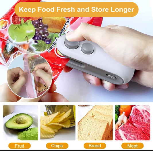Portable Plastic Bag Sealer Machine | Mini Heat Sealer for Food Storage & Packaging