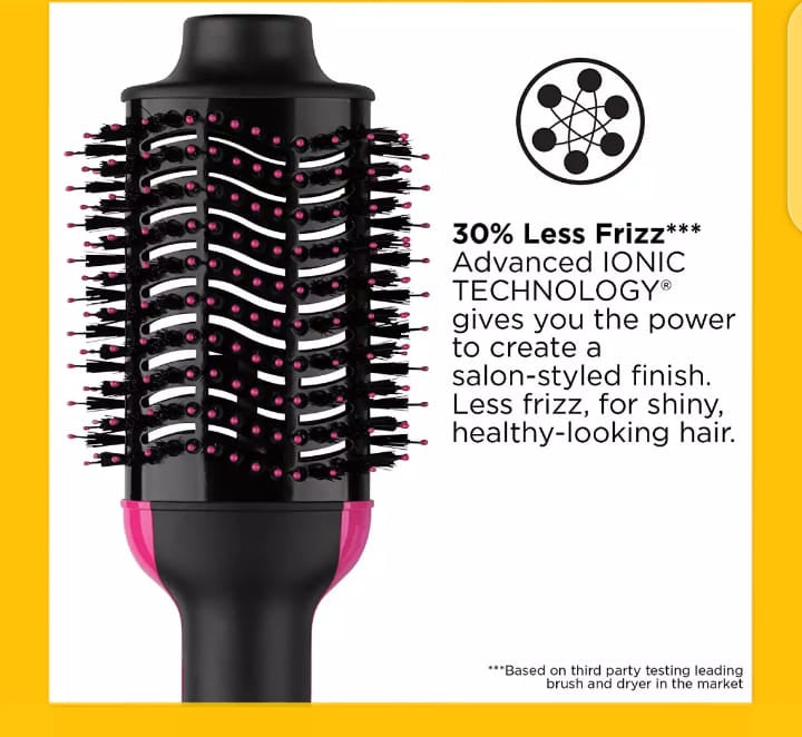 One Step Hair Dryer & Volumizer | 3 in 1 Hot Air Brush for Straightening, Curling & Drying