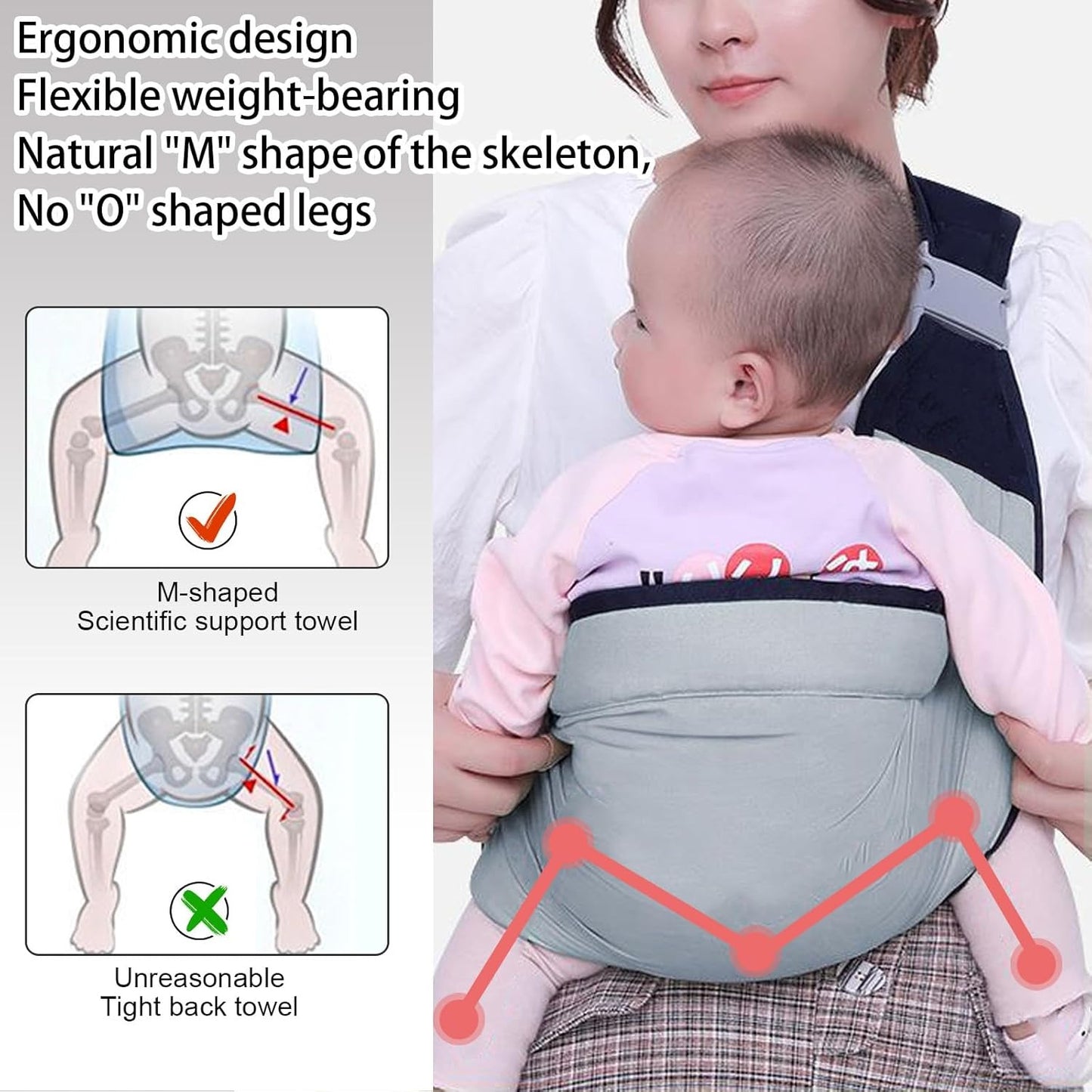 Ergonomic Baby Carrier Belt | Breathable Hip Seat Sling for Newborns & Toddlers