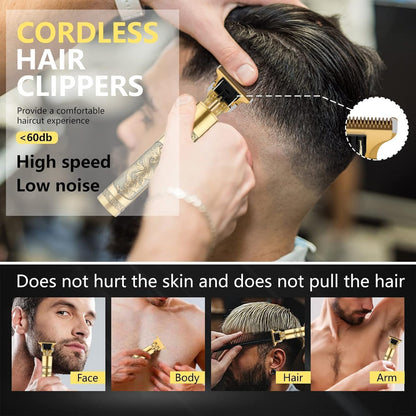 Vintage T9 Trimmer for Men | Electric Hair & Beard Trimmer Machine USB Rechargeable