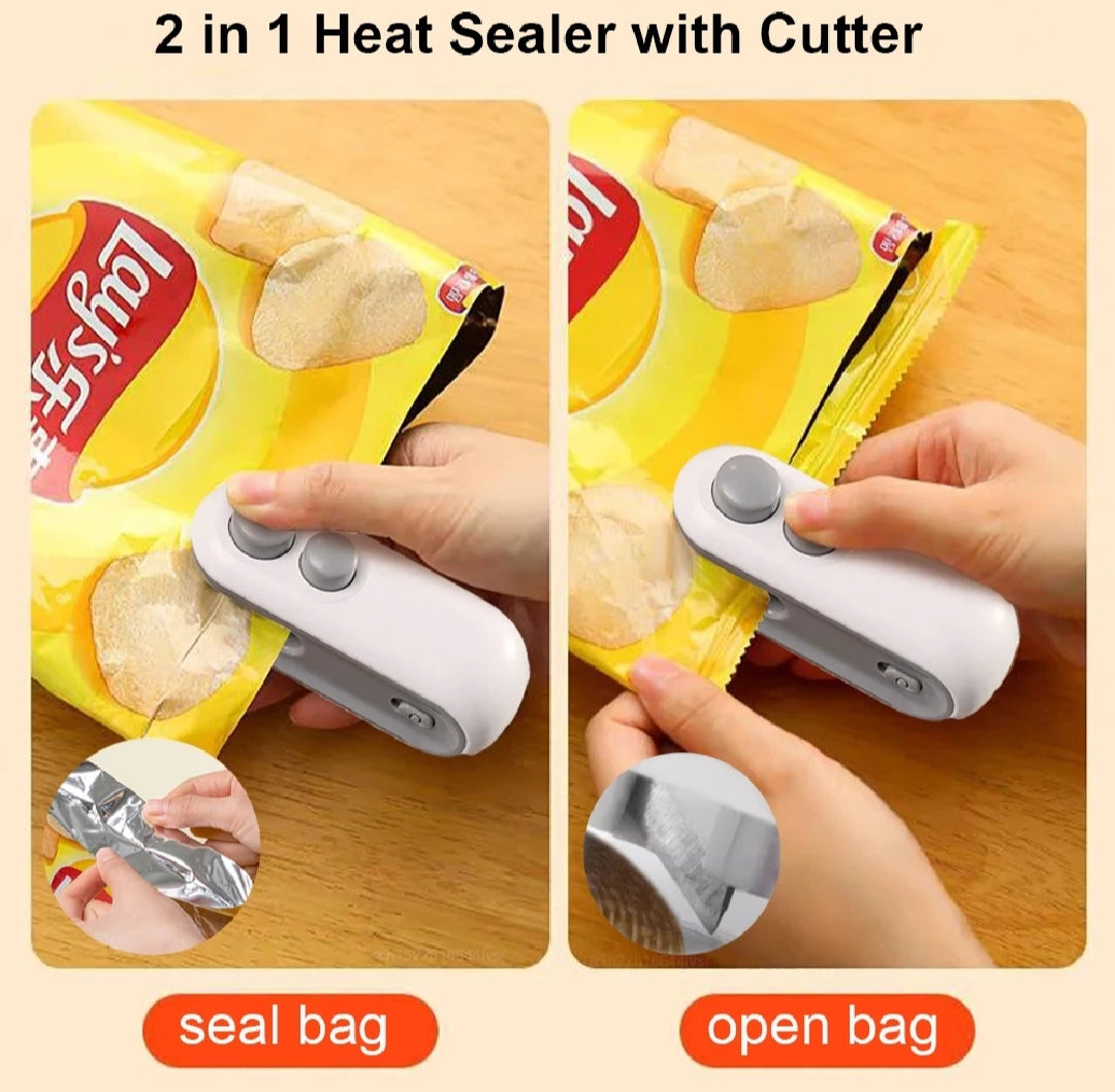 Portable Plastic Bag Sealer Machine | Mini Heat Sealer for Food Storage & Packaging