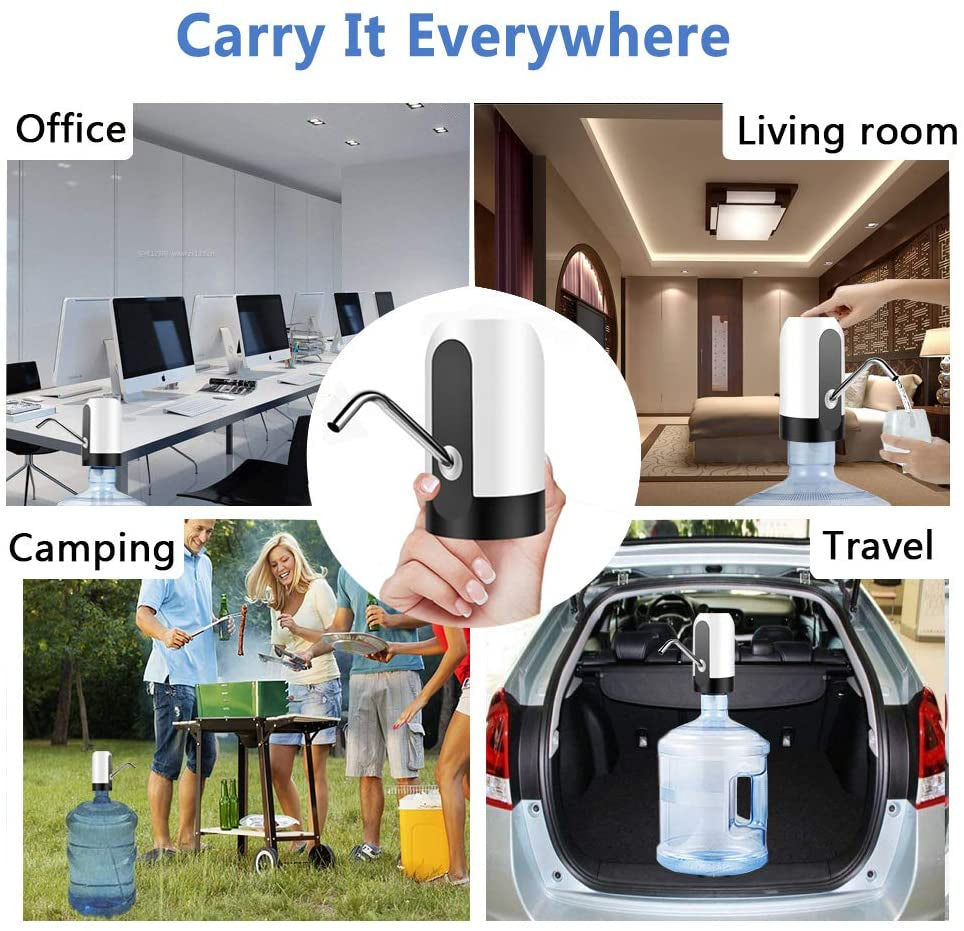 USB Rechargeable Electric Water Pump Dispenser | Portable Water Bottle Pump for Home & Office