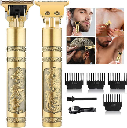 Vintage T9 Trimmer for Men | Electric Hair & Beard Trimmer Machine USB Rechargeable