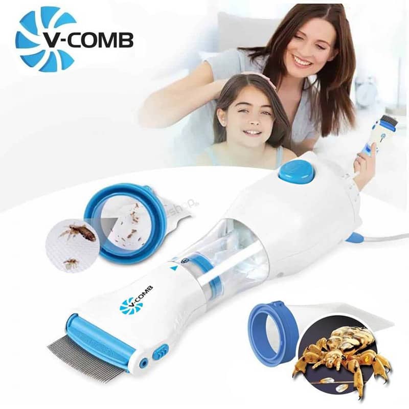 V Comb Electric Lice Removal Machine | Effective Head Lice, Nit & Dandruff Treatment