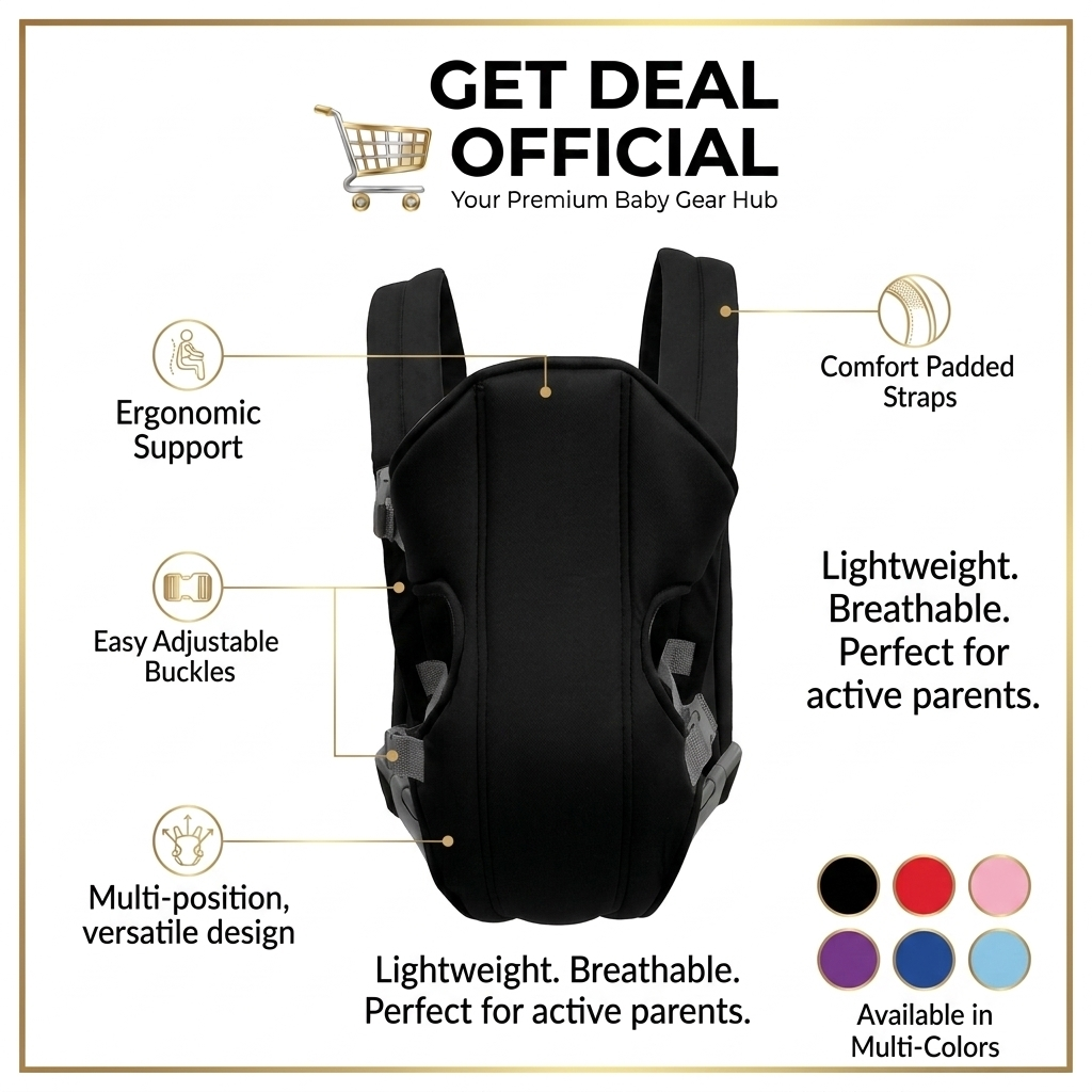Baby Carrier Belt | Ergonomic Hip Seat Sling with Adjustable Straps for Newborn & Toddler