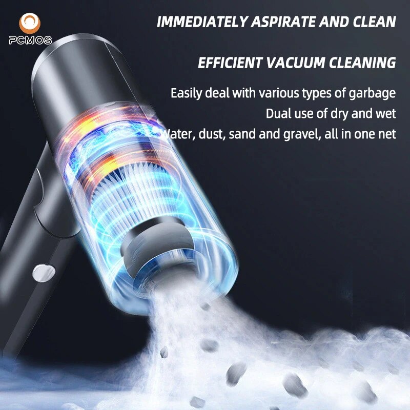 Car Vacuum Cleaner | 3-in-1 Wireless Handheld Vacuum & Air Blower for Car, Home & Laptop