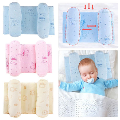 Baby Head Shaping Pillow | Newborn Flat Head Prevention Pillow for Crib, Car Seat & Stroller