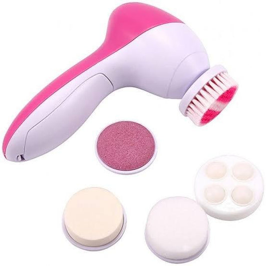 5 in 1 Facial Massager Machine | Electric Face Cleanser & Blackhead Remover for Women & Men