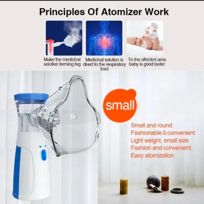 Mesh Nebulizer Machine for Kids & Adults | Portable Silent Nebulizer for Asthma & Breathing
