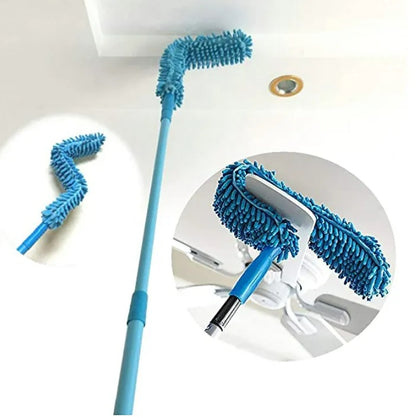 Microfiber Fan Duster with Telescopic Rod | Flexible Duster for Ceiling Fans & Hard-to-Reach Areas