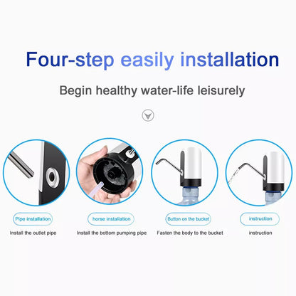 USB Rechargeable Electric Water Pump Dispenser | Portable Water Bottle Pump for Home & Office