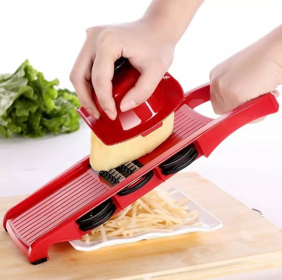 10 in 1 Mandoline Slicer Vegetable Cutter with Stainless Steel Blade Manual Potato Peeler