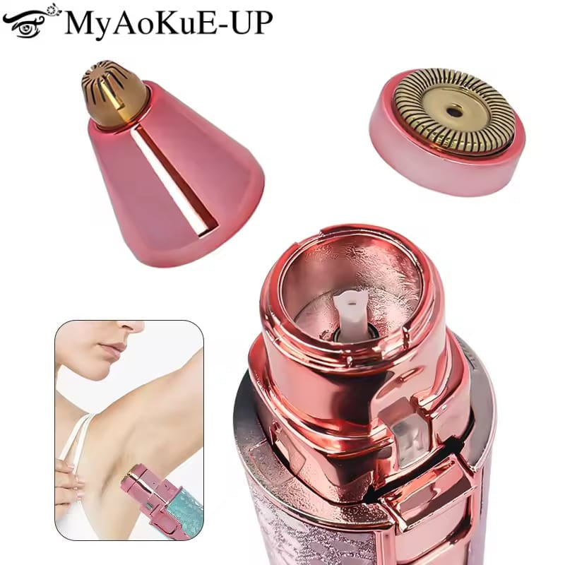 Rechargeable 2 in 1 Eyebrow Hair Trimmer for Women | Electric Facial Hair Remover