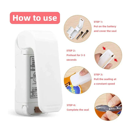 Portable Plastic Bag Sealer Machine | Mini Heat Sealer for Food Storage & Packaging